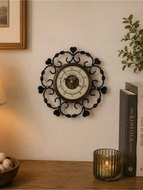 Vintage German Wall Barometer | Regen Veranderlich Schön Weather Gauge Decor